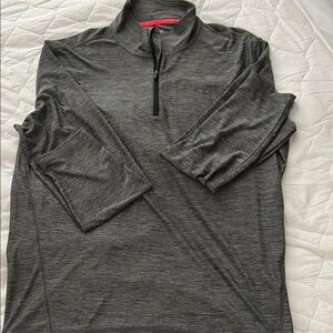 Calvin Klein Collection Gray Quarter-Zip Sweatshirt